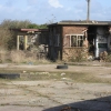 Derelict buildings at the sight of the cleaning shed