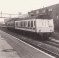 Diesel multiple unit leaving Rainhill station