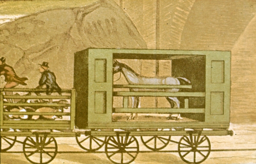 Liverpool and Manchester Railway horse wagon