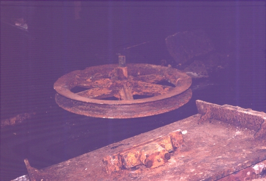Pulley wheel from Chatsworth Street Cutting