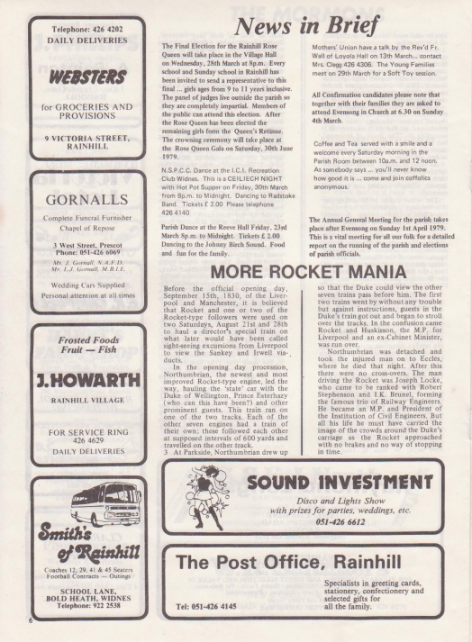 The Rocket March 1979 page six