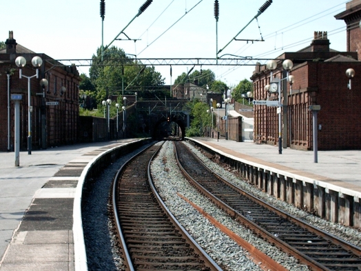 Long view from Platform 3 - higher angle