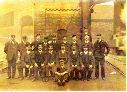 Railway workers at Lime Street