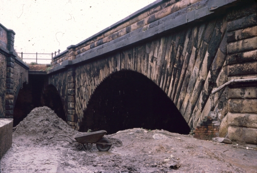Close-up of Irwell Bridge