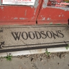 Tiled entrance to ‘WOODSONS’ / Pam’s alterations
